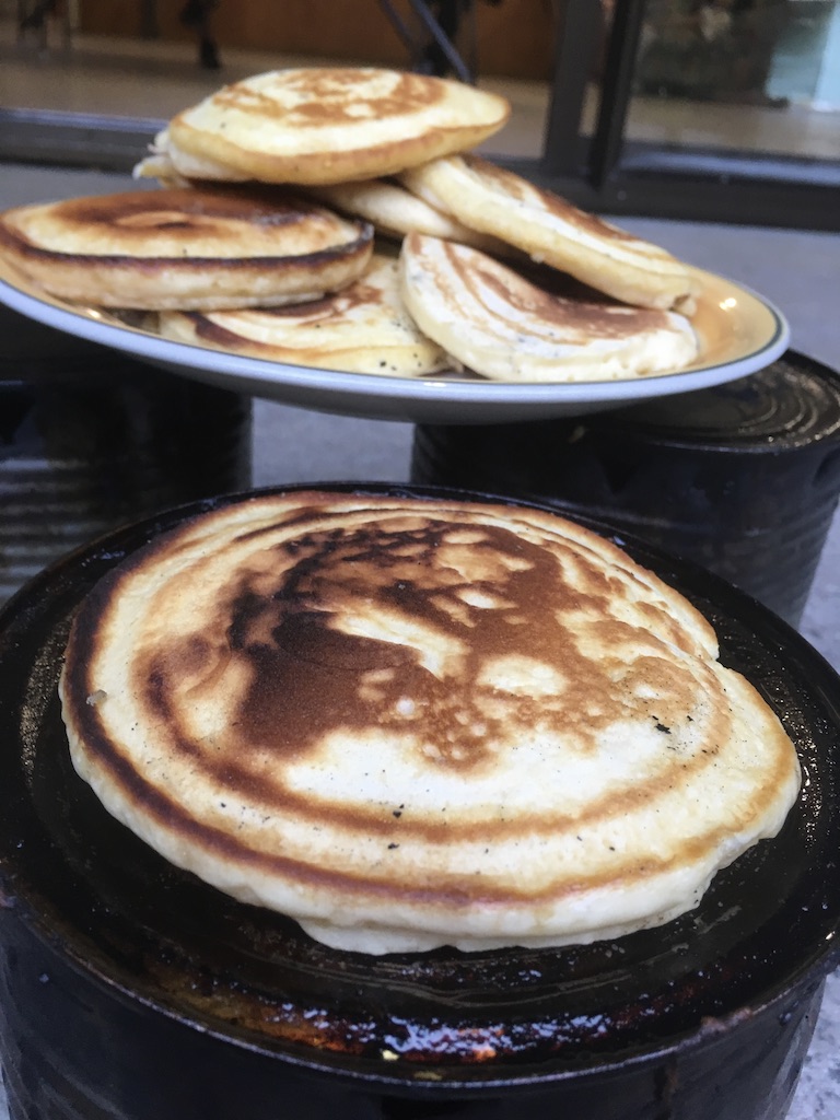 Pancakes on Hobo Stoves